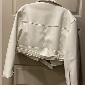 Lioness White Leather Jacket